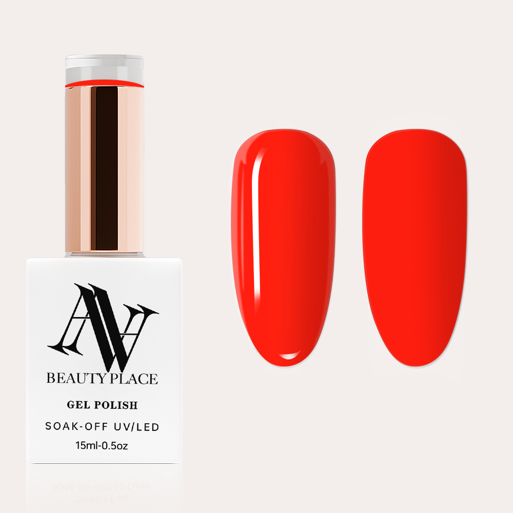 Gel Polish Professionnel | ANNAS002 - Rouge Flamme | UV/LED Soak-Off & Haute Pigmentation | HEMA/TPO Free | 15ml