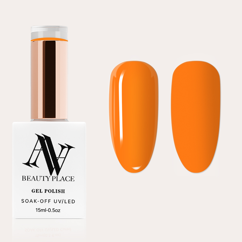 Gel Polish Professionnel | ANNAS004 - Orange Solaire | UV/LED Soak-Off & Haute Pigmentation | HEMA/TPO Free | 15ml
