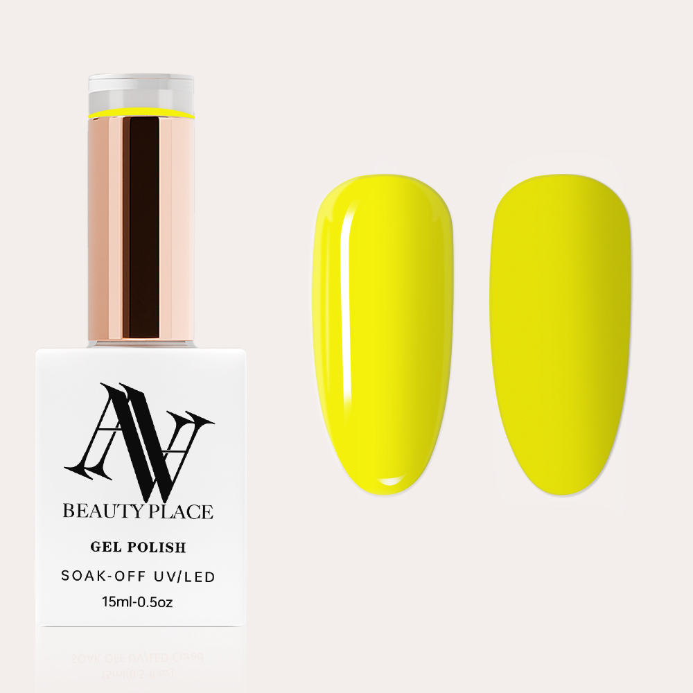 Gel Polish Professionnel | ANNAS005 - Jaune Néon | UV/LED Soak-Off & Haute Pigmentation | HEMA/TPO Free | 15ml