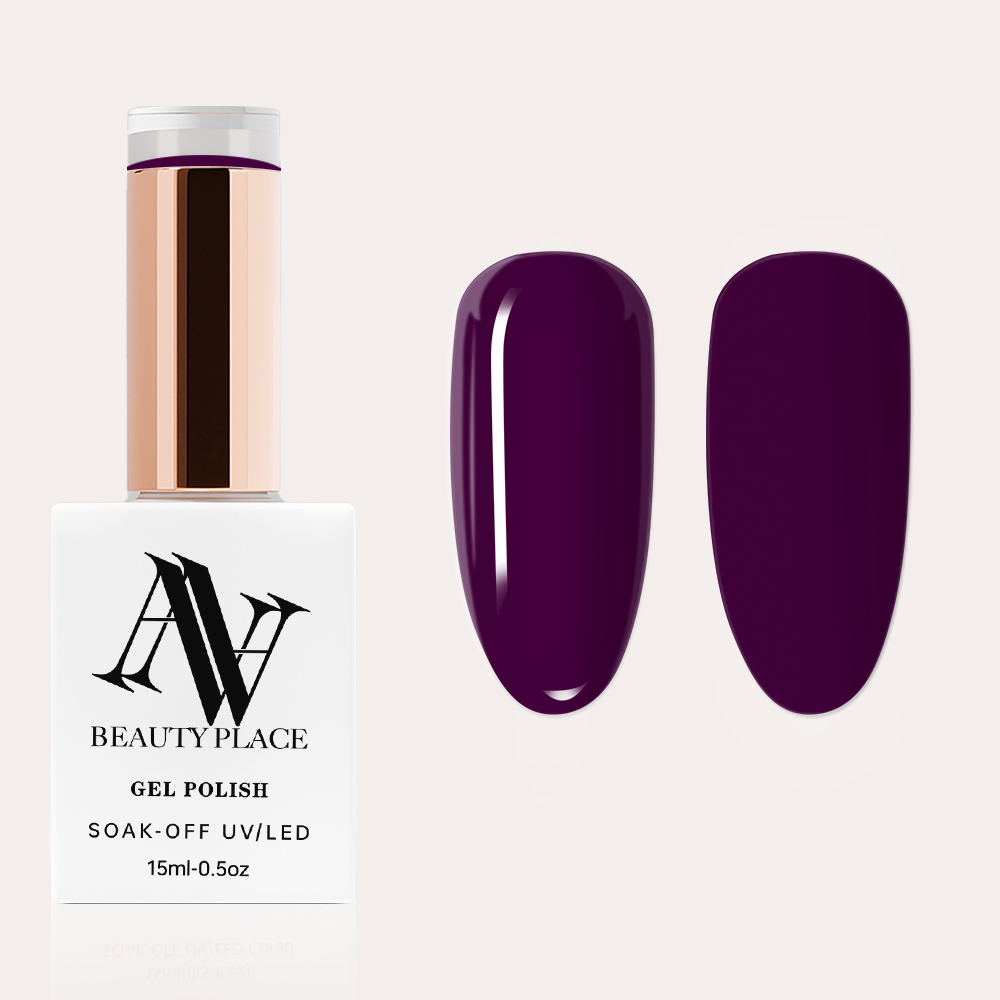 Gel Polish Professionnel | ANNAS009 - Prune Nocturne | UV/LED Soak-Off & Haute Pigmentation | HEMA/TPO Free | 15ml