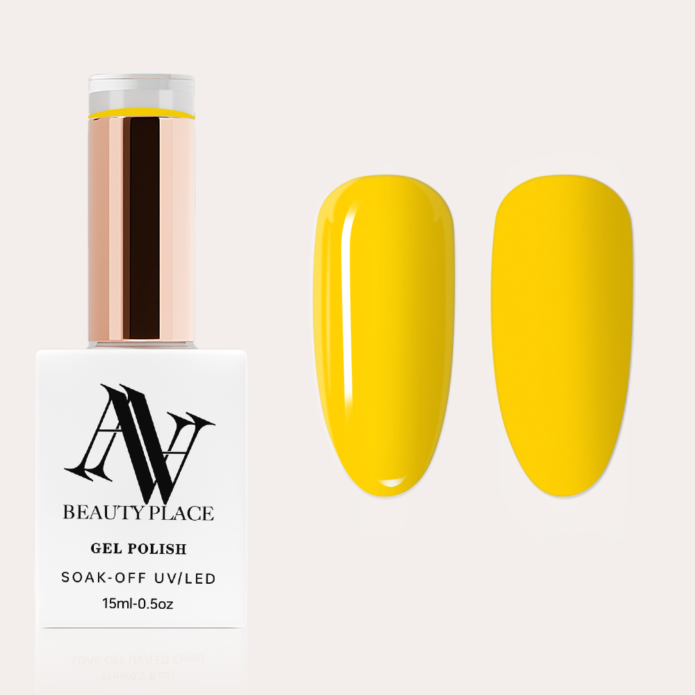 Gel Polish Professionnel | ANNAS010 - Jaune Soleil | UV/LED Soak-Off & Haute Pigmentation | HEMA/TPO Free | 15ml